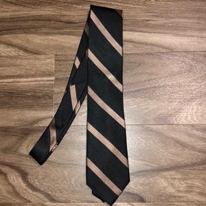 Nautica black / tan striped tie
